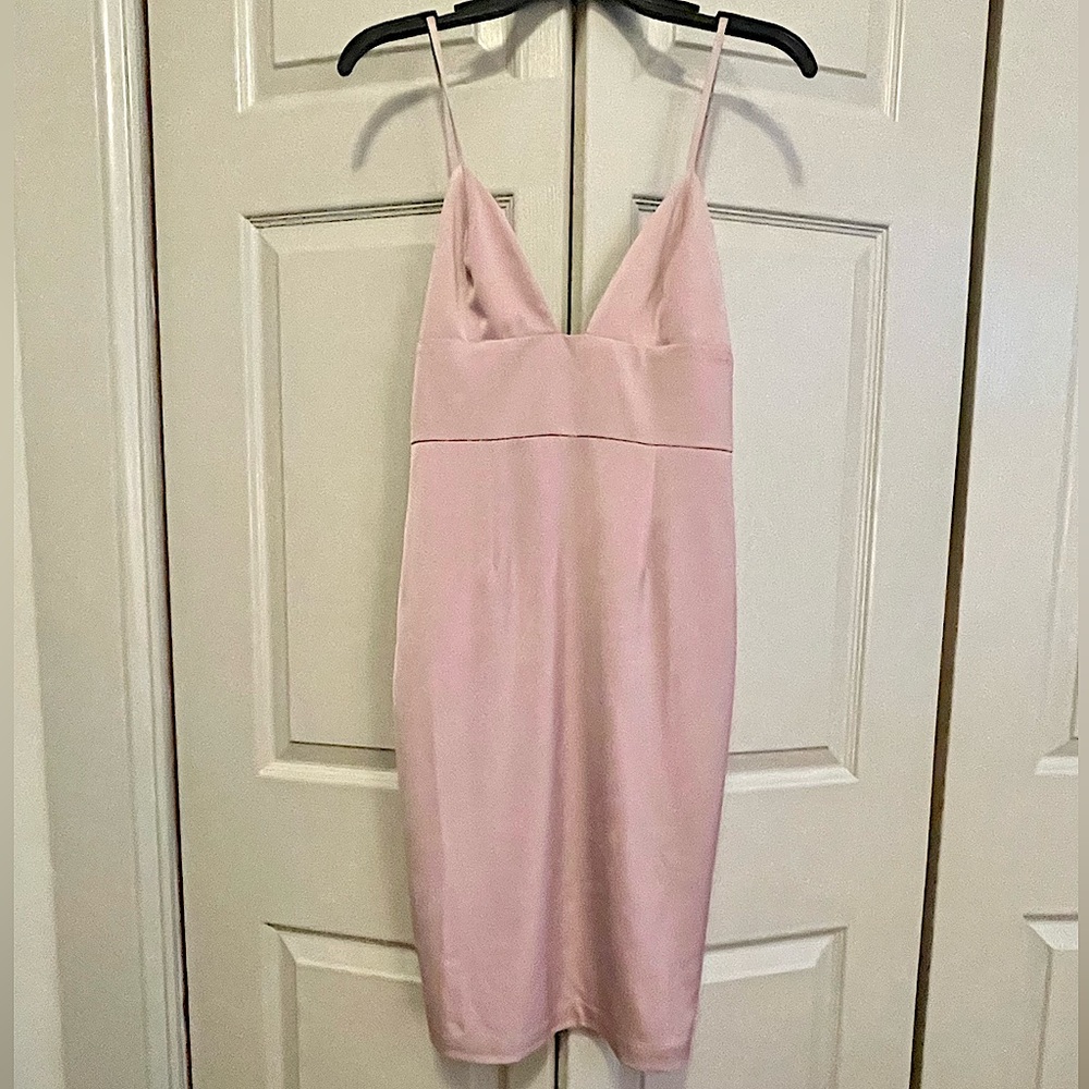 NBD Mauve Pink Spaghetti Strap Sheath Dress